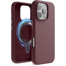 Elago Magnetic Liquid Silicone For iPhone 16 Pro Case Cover Compatible With Magsafe Shockproof, Burgundy