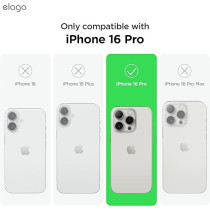 Elago Magnetic Liquid Silicone For iPhone 16 Pro Case Cover Compatible With Magsafe Shockproof, Black
