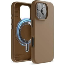 Elago Magnetic Liquid Silicone For iPhone 16 Pro Case Cover Compatible With Magsafe Shockproof, Brown