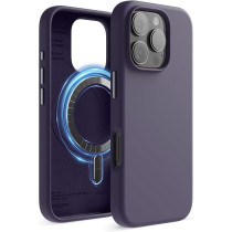 Elago Magnetic Liquid Silicone For iPhone 16 Pro Case Cover Compatible With Magsafe Shockproof, Deep Purple