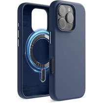 Elago Magnetic Liquid Silicone For iPhone 16 Pro Case Cover Compatible With Magsafe Shockproof, Jean Indigo
