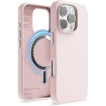 Elago Magnetic Liquid Silicone For iPhone 16 Pro Case Cover Compatible With Magsafe Shockproof, Lovely Pink