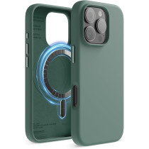 Elago Magnetic Liquid Silicone For iPhone 16 Pro Case Cover Compatible With Magsafe Shockproof, Midnight Green