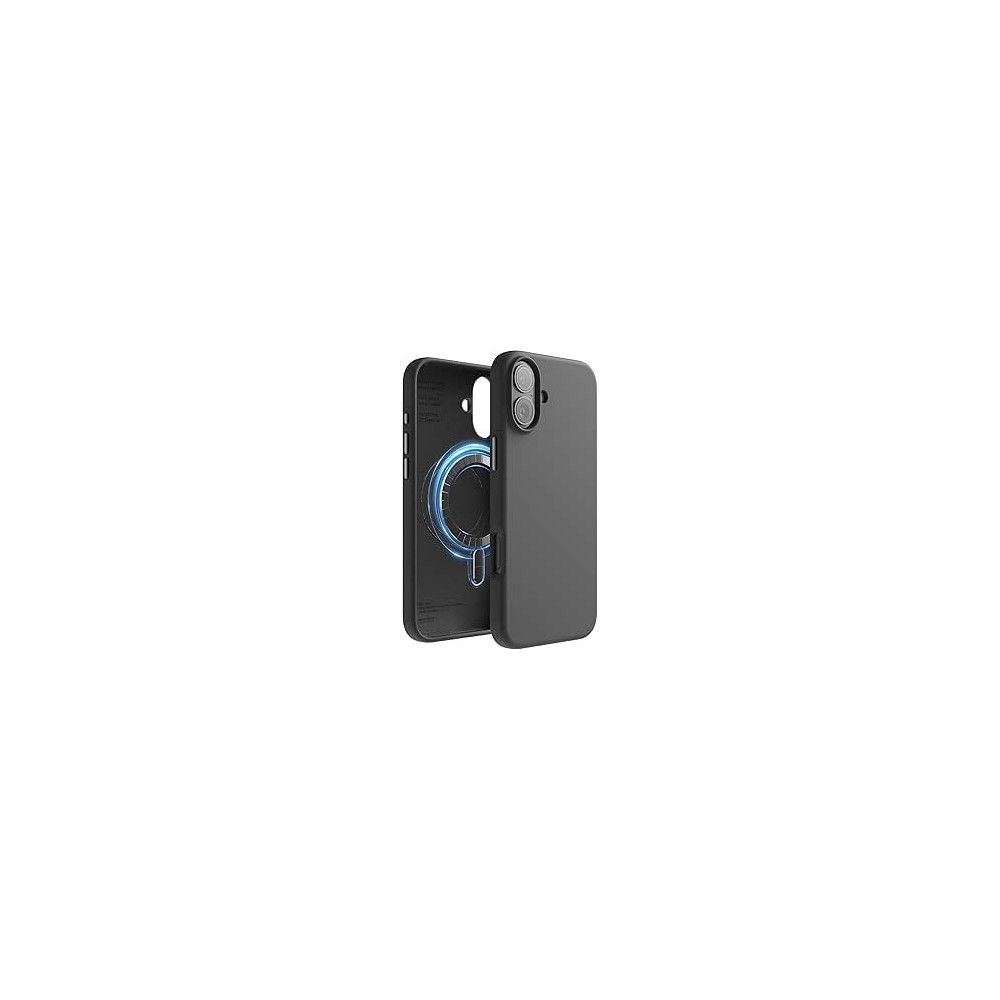 Elago Magnetic Liquid Silicone For iPhone 16 Plus Case Cover Compatible With Magsafe Shockproof, Black