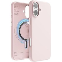 Elago Magnetic Liquid Silicone For iPhone 16 Plus Case Cover Compatible With Magsafe Shockproof, Lovely Pink