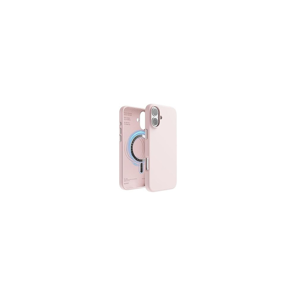 Elago Magnetic Liquid Silicone For iPhone 16 Plus Case Cover Compatible With Magsafe Shockproof, Lovely Pink