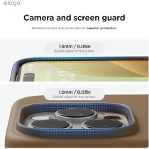 Elago Magnetic Liquid Silicone For iPhone 16 Pro Max Case Cover Compatible With Magsafe Shockproof, Brown