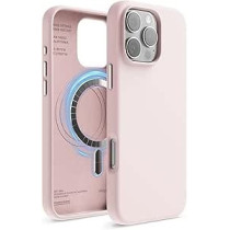 Elago Magnetic Liquid Silicone For iPhone 16 Pro Max Case Cover Compatible With Magsafe Shockproof, Lovely Pink
