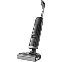 Dreame H14 Wet-Dry Vacuum Cleaner, Brush Washing & Hot Air Drying at 60 Degree, 180 Degree Lie-Flat Reach, Quick Drying in 5 min, Self-Cleaning with Dual Rotations, 18kPa Suction Power, Dual-Edge Cleaning, Black, 1 Year Warranty