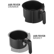 Evvoli Digital Air Fryer 4 Liters No Pre-Heat Needed, No-Oil Frying, Fast Crispy And Healthy Digital Temperature Control, EVKA-AF4008D