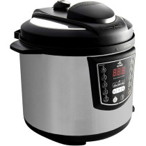 Evvoli 9-In-1 Multi-Use Programmable Pressure Cooker, 6L, 1000W, Digital LED Display, EVKA-PC6009B, Black