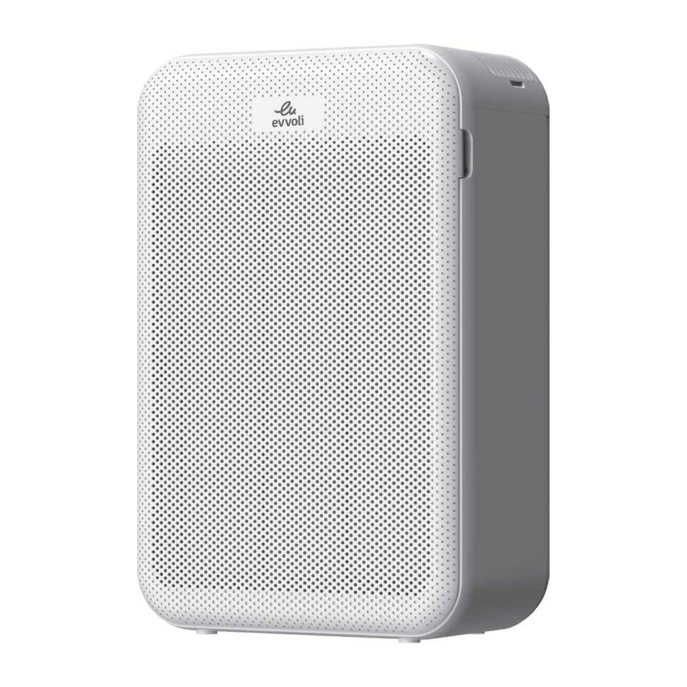 Evvoli Smart Air Purifier, 5-Layer, Filters With True Hepa Control, Digital Sensor, Night Mode, Air Quality Indicator, EVAP-43W, White