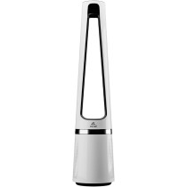 Evvoli Bladeless Pure Cool Fan And Air Purifier With True Hepa Filter And Remote Controlled, Large Size, 12 Speed, Removes Allergens, Pollutants, Dust, Mold, Vocs, Night Light, Low Noise, EVPF-50W