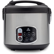 Evvoli Multi-Functional, Non Stick Rice And Grain Cooker, 650W, 1.8 L, EVKA-RC5005B, Silver