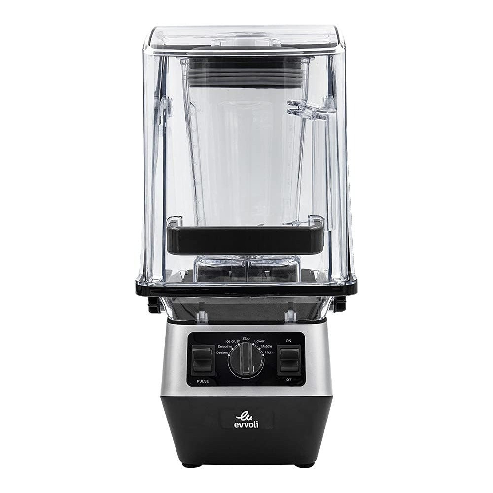 Evvoli Commercial Blender With Ice Crusher, 3 Speed Control, 2L, 2200W, EVKA-CBL20B, Black