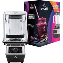 Evvoli Commercial Blender With Ice Crusher, 3 Speed Control, 2L, 2200W, EVKA-CBL20B, Black