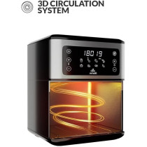 Evvoli Air Fryer 5.5 Liters With Digital Control Panel Display, 8 Preset Programs And Built-In Preheat Function, 1700W, EVKA-AF5508D