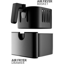 Evvoli Air Fryer 5.5 Liters With Digital Control Panel Display, 8 Preset Programs And Built-In Preheat Function, 1700W, EVKA-AF5508D