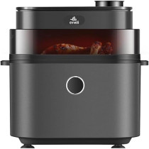 Evvoli Air Fryer 8 Liters With Digital Control Panel Display, 8 Preset Programs And Juicy And Crispy Options 1650W, EVKA-AF8008D, Black