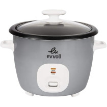 Evvoli Rice Cooker, 4.5 Liters, Non-Stick Pot, One-Touch Operation, Auto Keep Warm, Spatula And Measure Cup Included, EVKA-RC4501S