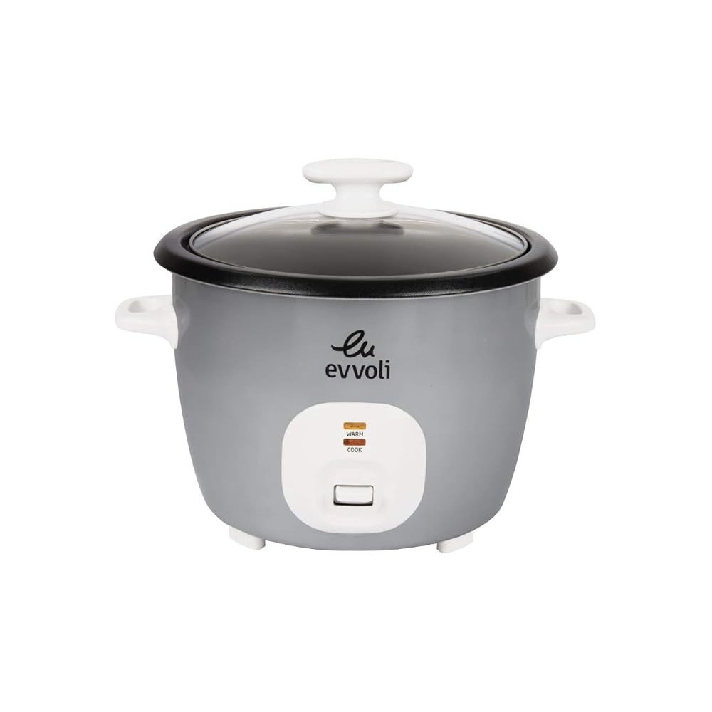 Evvoli Rice Cooker, 4.5 Liters, Non-Stick Pot, One-Touch Operation, Auto Keep Warm, Spatula And Measure Cup Included, EVKA-RC4501S