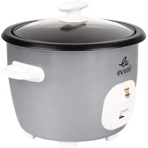 Evvoli Rice Cooker, 4.5 Liters, Non-Stick Pot, One-Touch Operation, Auto Keep Warm, Spatula And Measure Cup Included, EVKA-RC4501S