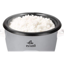 Evvoli Rice Cooker, 4.5 Liters, Non-Stick Pot, One-Touch Operation, Auto Keep Warm, Spatula And Measure Cup Included, EVKA-RC4501S