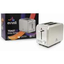 Evvoli Toaster, 2 Slices, Cancel/Reheat/Defrost Function, 6 Time Settings, Auto Power Cut Off Function, EVKA-TO7HS