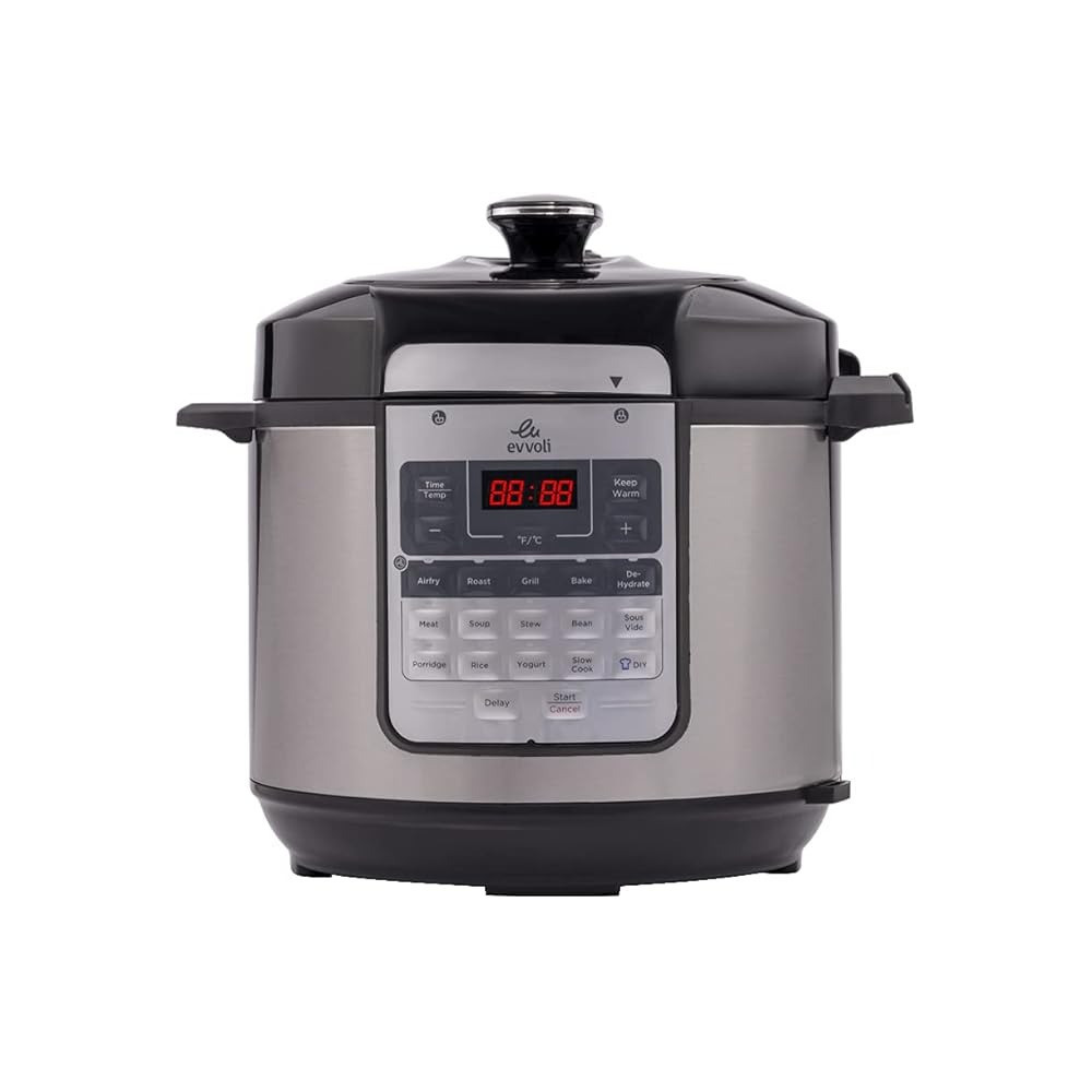 Evvoli 15 In 1 Electric Pressure Cooker With Air Fryer Combo, 5.7L, 1500W, EVKA-COM6015S