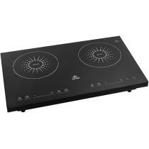 Evvoli Induction Cooktop 2 Burners With 9 Stage Power Settings,Soft Touch Control And Safty Switch, 3500W, EVKA-IH201B, Black