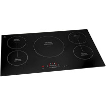 Evvoli Built-In Induction Hob 5 Burners Soft Touch Control With 9 Stage Power Setting And Safety Switch, EVBI-IH905B, Black