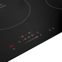 Evvoli Built-In Induction Hob 5 Burners Soft Touch Control With 9 Stage Power Setting And Safety Switch, EVBI-IH905B, Black