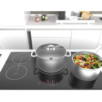 Evvoli Built-In Induction Hob 5 Burners Soft Touch Control With 9 Stage Power Setting And Safety Switch, EVBI-IH905B, Black