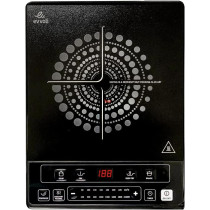 Evvoli Induction Hob 2100W Soft Touch Control With 8 Stage Power Setting And 6 Cooking Programs, EVKA-IH106S, Black