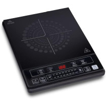 Evvoli Induction Hob 2100W Soft Touch Control With 8 Stage Power Setting And 6 Cooking Programs, EVKA-IH106S, Black