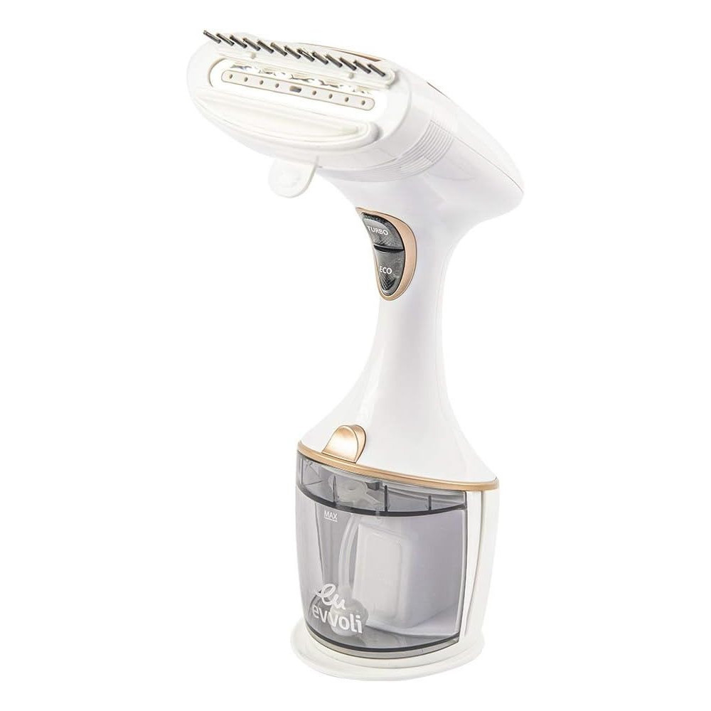 Evvoli Handheld Easy Use Portable Garment Steamer, 1750W With Auto Shut-Off, EVIR-HS1750G, Beige
