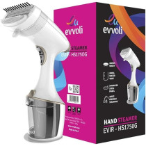 Evvoli Handheld Easy Use Portable Garment Steamer, 1750W With Auto Shut-Off, EVIR-HS1750G, Beige