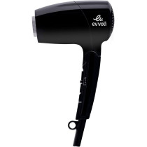 Evvoli Hair Dryer, 1500W, Powerful Dc Motor Fast Drying Hair Dryer With 4 Speeds, Foldable Handle, Black, EVHC-HD1500B