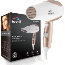 Evvoli Hair Dryer, 2200W, Powerful Dc Motor, Fast Drying Hair Dryer With 2 Speeds And 3 Settings, EVHC-HD2200W
