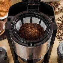 Evvoli Coffee Maker 1000W 10 Cup With 1.25L Glass Carafe, Black, EVKA-CO10MB