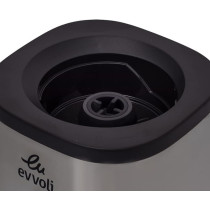 Evvoli Blender 1.5 Liters With Glass Jar High Power Premium, Ice Crusher, 1500W, Smart Program Selection Stainless Steel And Black, EVKA-BL15SB