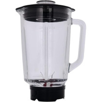 Evvoli Blender 1.5 Liters With Glass Jar High Power Premium, Ice Crusher, 1500W, Smart Program Selection Stainless Steel And Black, EVKA-BL15SB