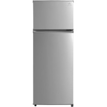 Evvoli 225 Liters Double Door Refrigerator, Silver, EVRFM-225S