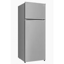 Evvoli 225 Liters Double Door Refrigerator, Silver, EVRFM-225S