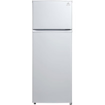 Evvoli 225 Liters Double Door Refrigerator, White, EVRFM-225W