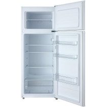 Evvoli 225 Liters Double Door Refrigerator, White, EVRFM-225W