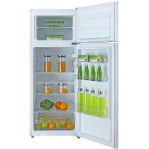 Evvoli 225 Liters Double Door Refrigerator, White, EVRFM-225W