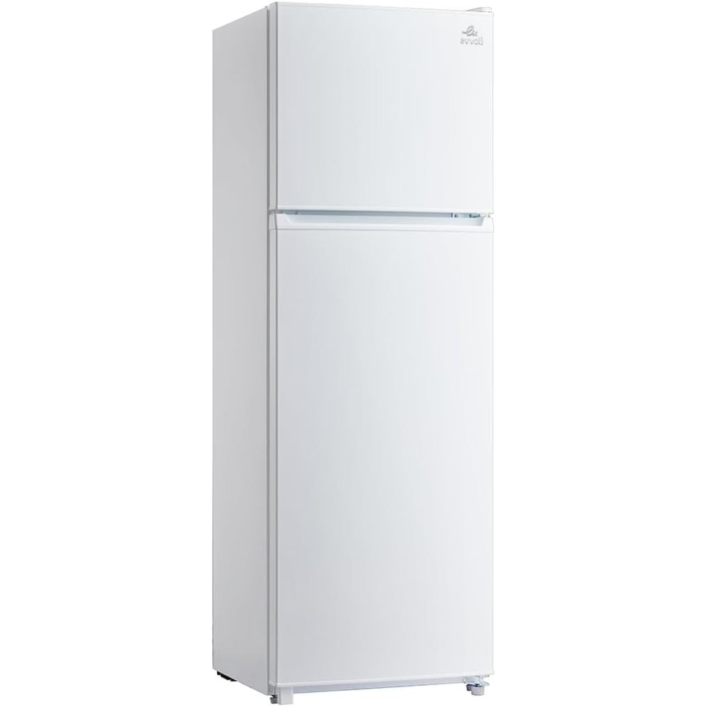 Evvoli 300 Liters Double Door Refrigerator, White, EVRFM-300W
