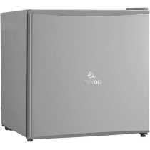 Evvoli Mini Fridge, 50 Liters, Seperated Chiller Compartment, Adjustable Leg, Reversible Door, Defrost Type, Silver, EVRFM-50S