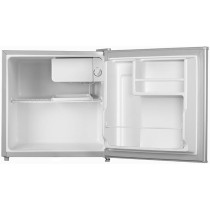 Evvoli Mini Fridge, 50 Liters, Seperated Chiller Compartment, Adjustable Leg, Reversible Door, Defrost Type, Silver, EVRFM-50S